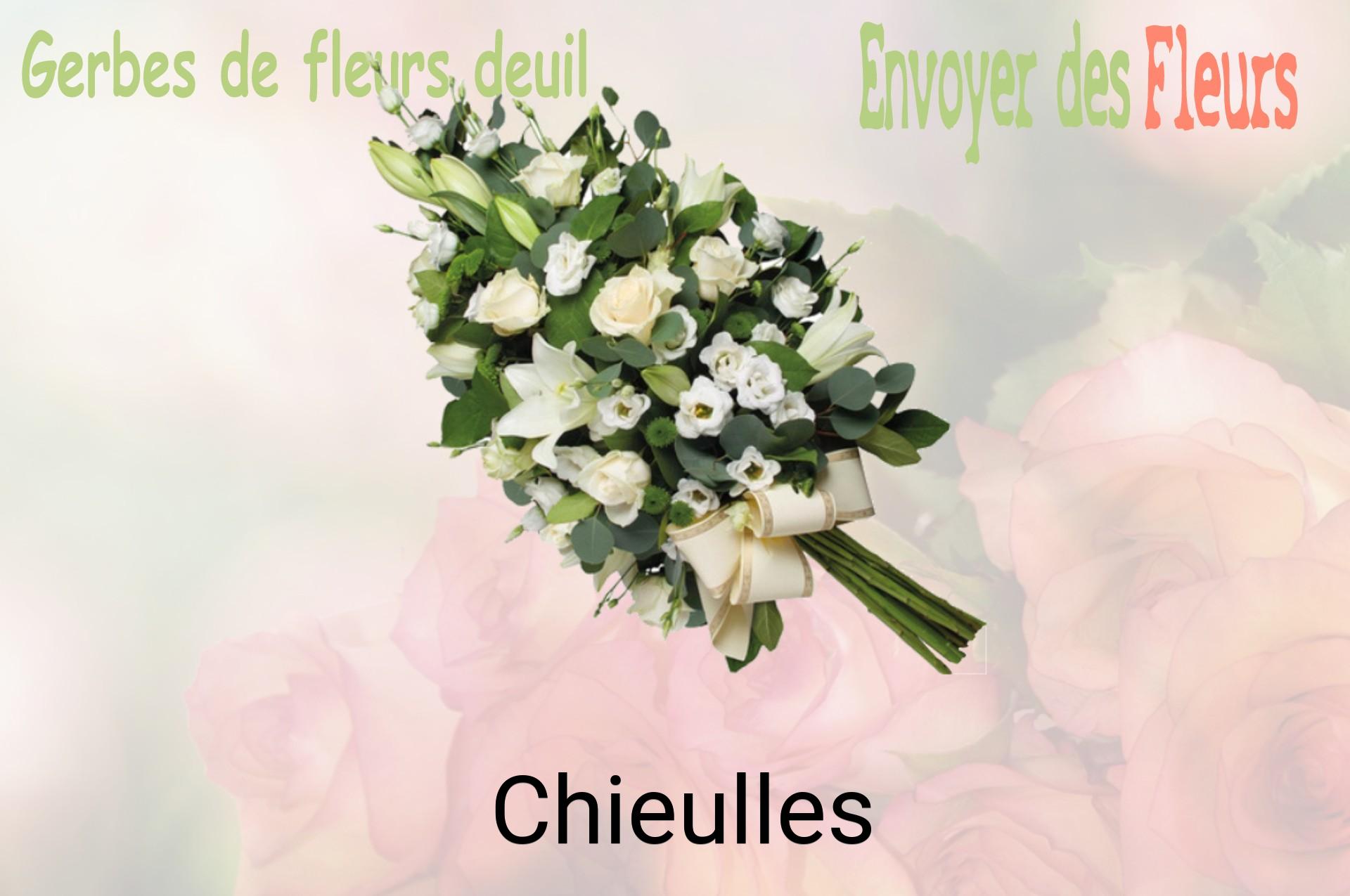 Gerbe de fleurs de deuil livrée à Chieulles